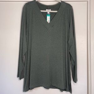 NWT Market & Spruce Terry Knit Top Size 3X